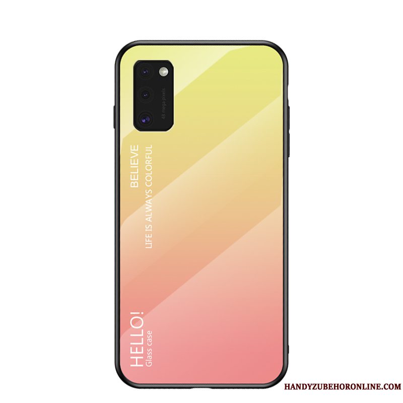 Etui Samsung Galaxy A41 Tasker Gradient Anti-fald, Cover Samsung Galaxy A41 Beskyttelse Trendy Glas