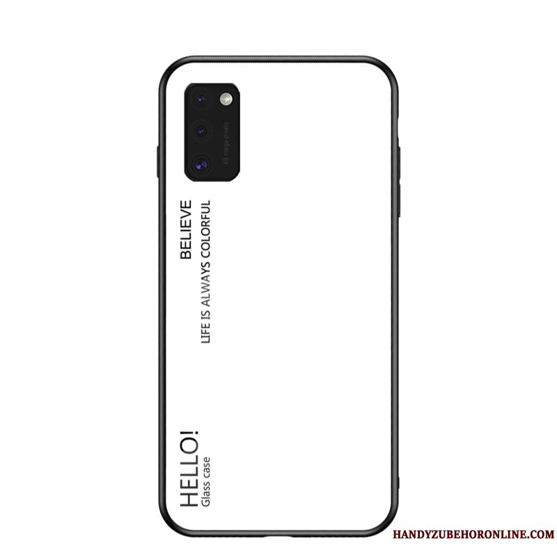 Etui Samsung Galaxy A41 Tasker Gradient Anti-fald, Cover Samsung Galaxy A41 Beskyttelse Trendy Glas