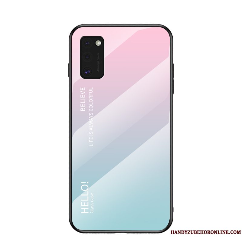 Etui Samsung Galaxy A41 Tasker Gradient Anti-fald, Cover Samsung Galaxy A41 Beskyttelse Trendy Glas