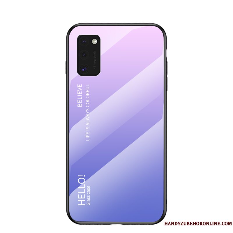 Etui Samsung Galaxy A41 Tasker Gradient Anti-fald, Cover Samsung Galaxy A41 Beskyttelse Trendy Glas