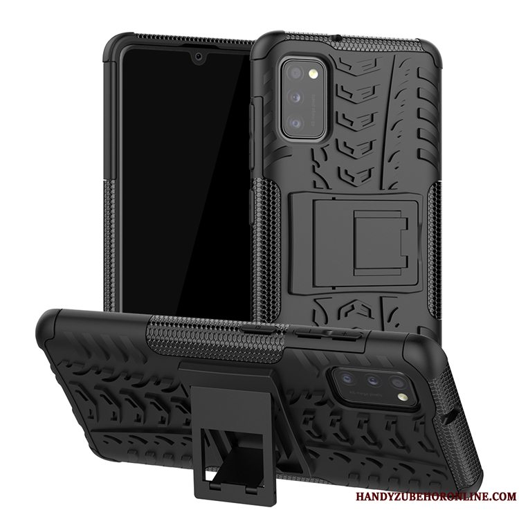 Etui Samsung Galaxy A41 Tasker Grå Anti-fald, Cover Samsung Galaxy A41 Support Nubuck Europa