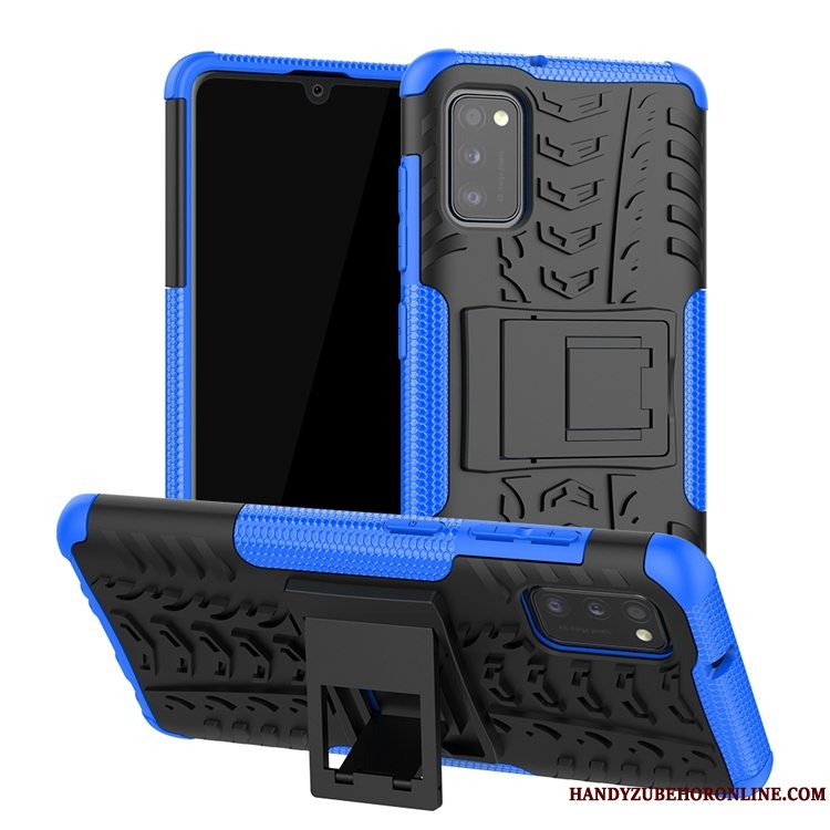 Etui Samsung Galaxy A41 Tasker Grå Anti-fald, Cover Samsung Galaxy A41 Support Nubuck Europa