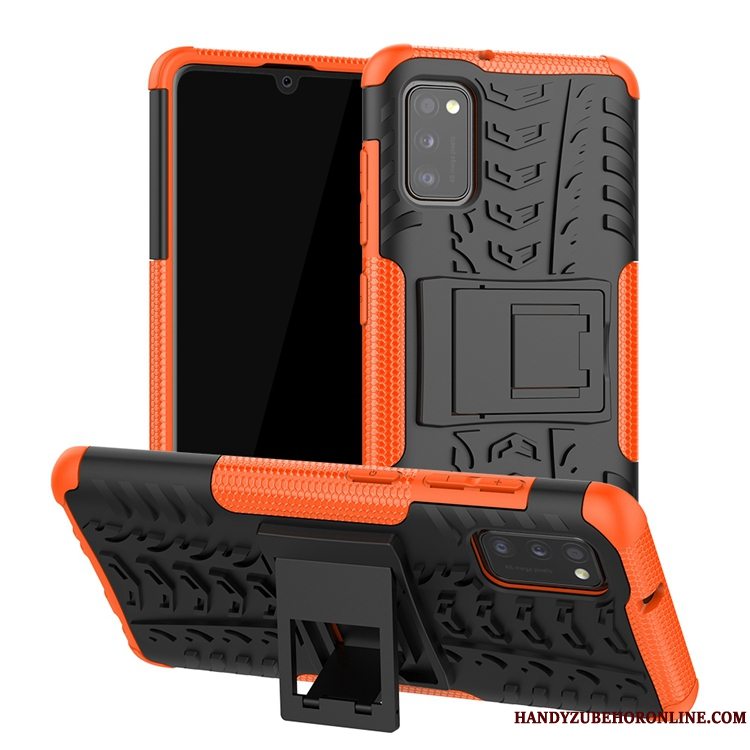 Etui Samsung Galaxy A41 Tasker Grå Anti-fald, Cover Samsung Galaxy A41 Support Nubuck Europa