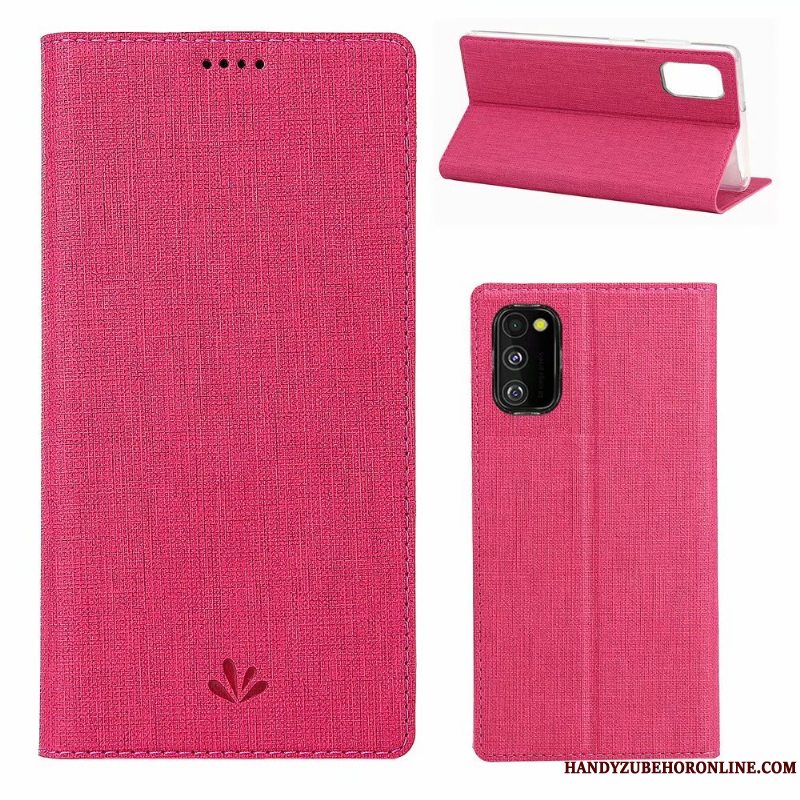 Etui Samsung Galaxy A41 Tasker Kort Mønster, Cover Samsung Galaxy A41 Folio Telefonklud