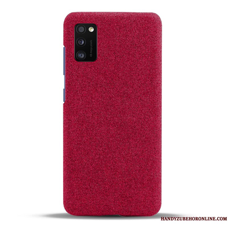 Etui Samsung Galaxy A41 Tasker Rød Tynd, Cover Samsung Galaxy A41 Beskyttelse Klud Telefon