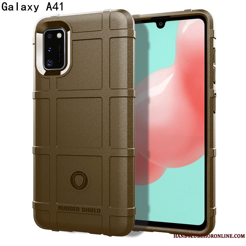 Etui Samsung Galaxy A41 Tasker Telefonaf Personlighed, Cover Samsung Galaxy A41 Blød Magnetisk Tre Forsvar