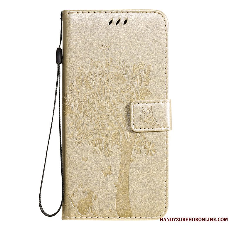 Etui Samsung Galaxy A41 Tasker Tree Guld, Cover Samsung Galaxy A41 Silikone Telefonstor