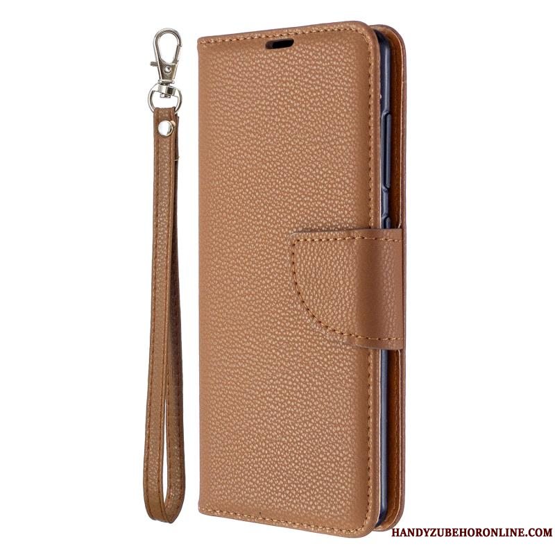 Etui Samsung Galaxy A41 Tegnebog Trendy Telefon, Cover Samsung Galaxy A41 Folio Business Lilla