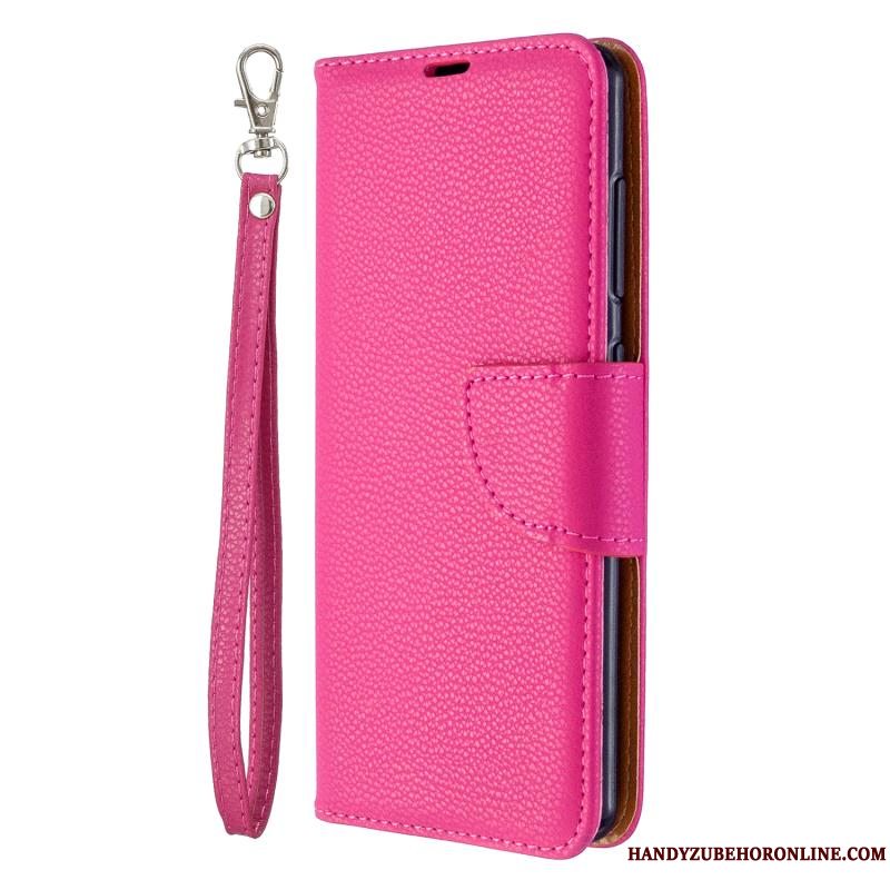 Etui Samsung Galaxy A41 Tegnebog Trendy Telefon, Cover Samsung Galaxy A41 Folio Business Lilla