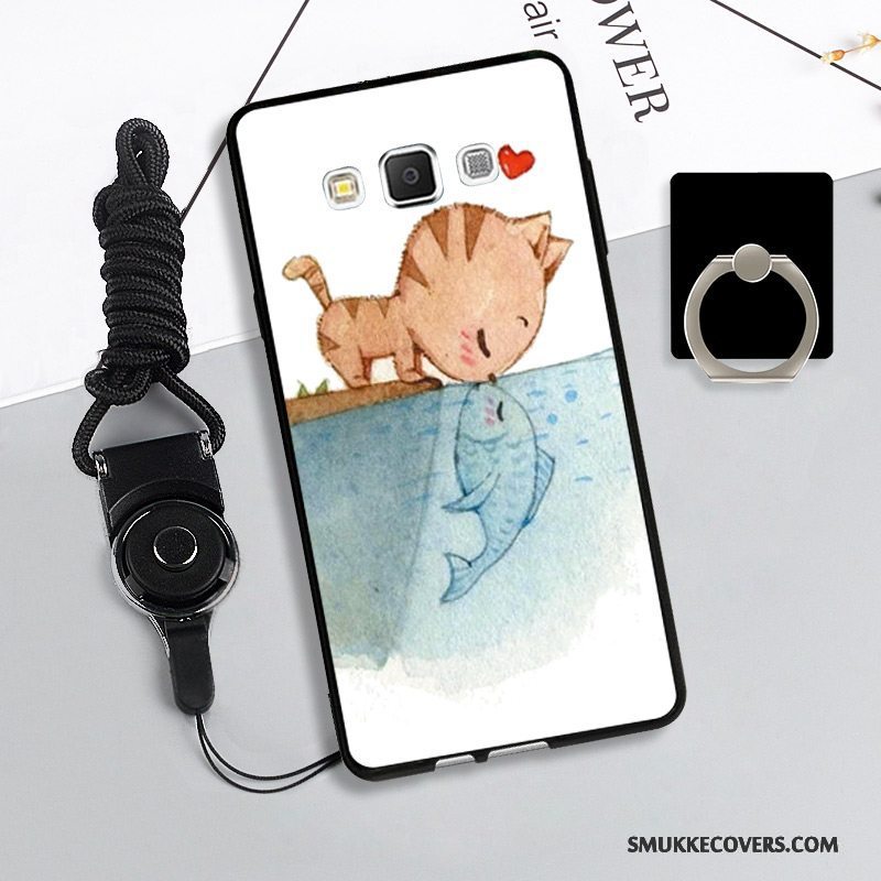 Etui Samsung Galaxy A5 2015 Beskyttelse Hængende Ornamenter Anti-fald, Cover Samsung Galaxy A5 2015 Blød Telefonrød