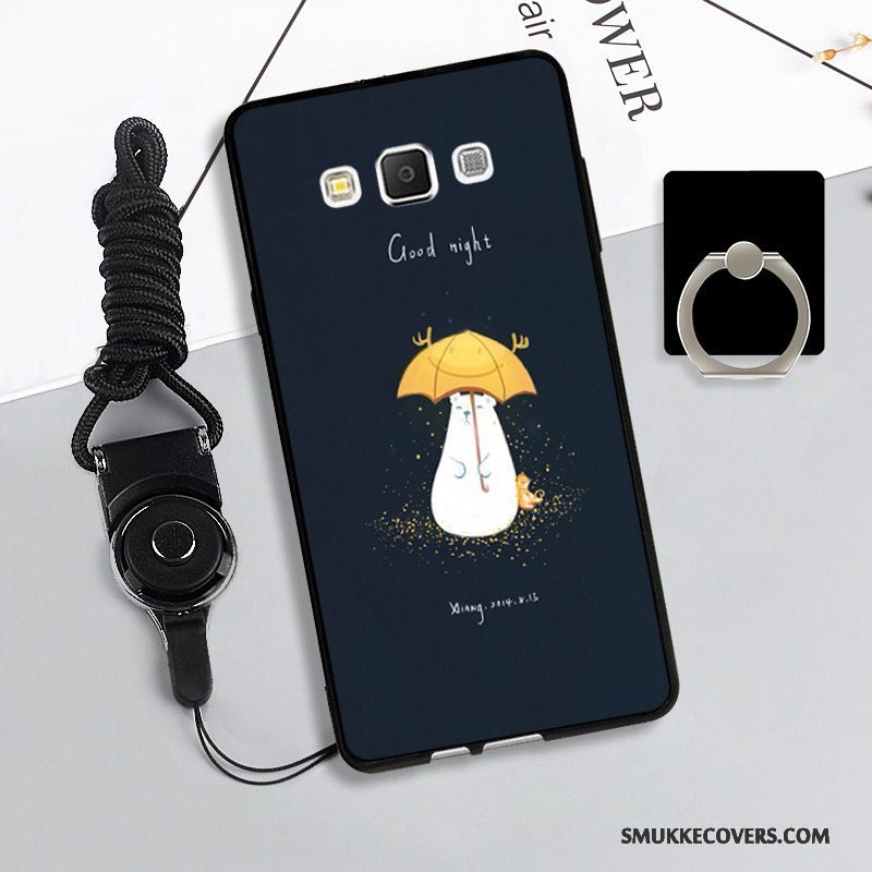 Etui Samsung Galaxy A5 2015 Beskyttelse Hængende Ornamenter Anti-fald, Cover Samsung Galaxy A5 2015 Blød Telefonrød