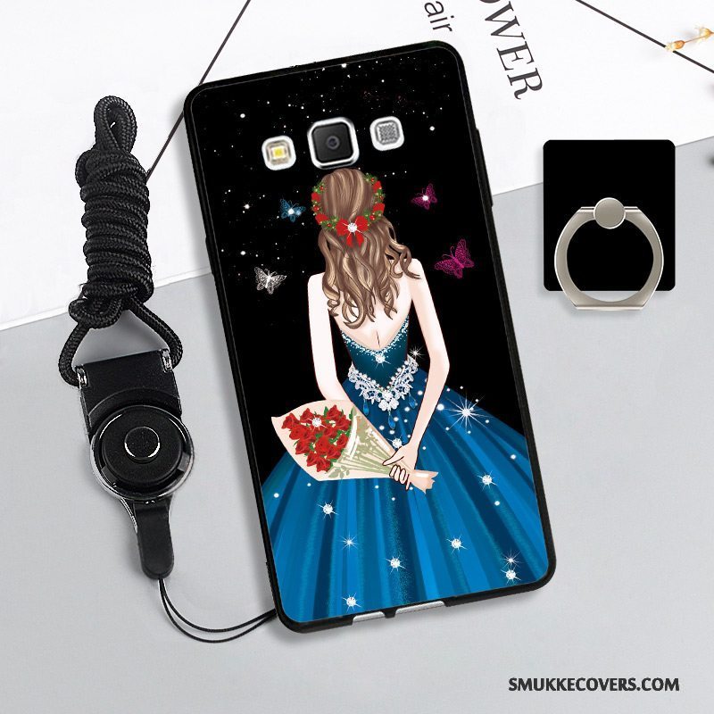 Etui Samsung Galaxy A5 2015 Beskyttelse Hængende Ornamenter Anti-fald, Cover Samsung Galaxy A5 2015 Blød Telefonrød