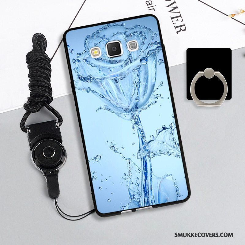 Etui Samsung Galaxy A5 2015 Beskyttelse Hængende Ornamenter Anti-fald, Cover Samsung Galaxy A5 2015 Blød Telefonrød