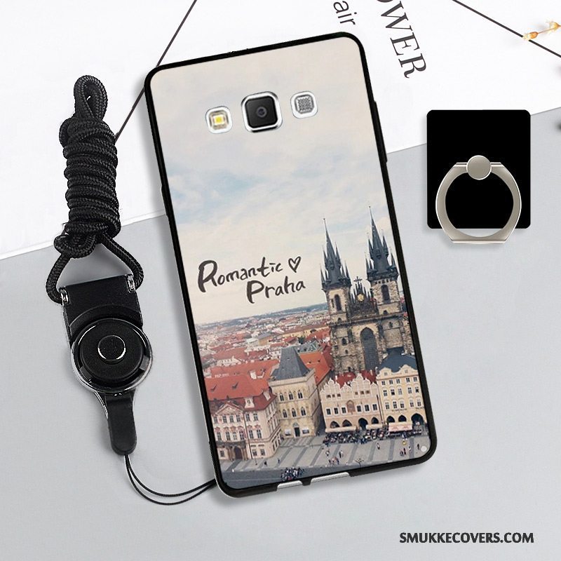 Etui Samsung Galaxy A5 2015 Beskyttelse Hængende Ornamenter Anti-fald, Cover Samsung Galaxy A5 2015 Blød Telefonrød