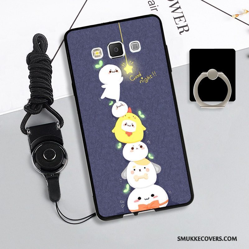 Etui Samsung Galaxy A5 2015 Beskyttelse Hængende Ornamenter Anti-fald, Cover Samsung Galaxy A5 2015 Blød Telefonrød