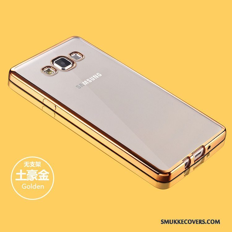 Etui Samsung Galaxy A5 2015 Blød Anti-fald Telefon, Cover Samsung Galaxy A5 2015 Beskyttelse Gennemsigtig Lyserød