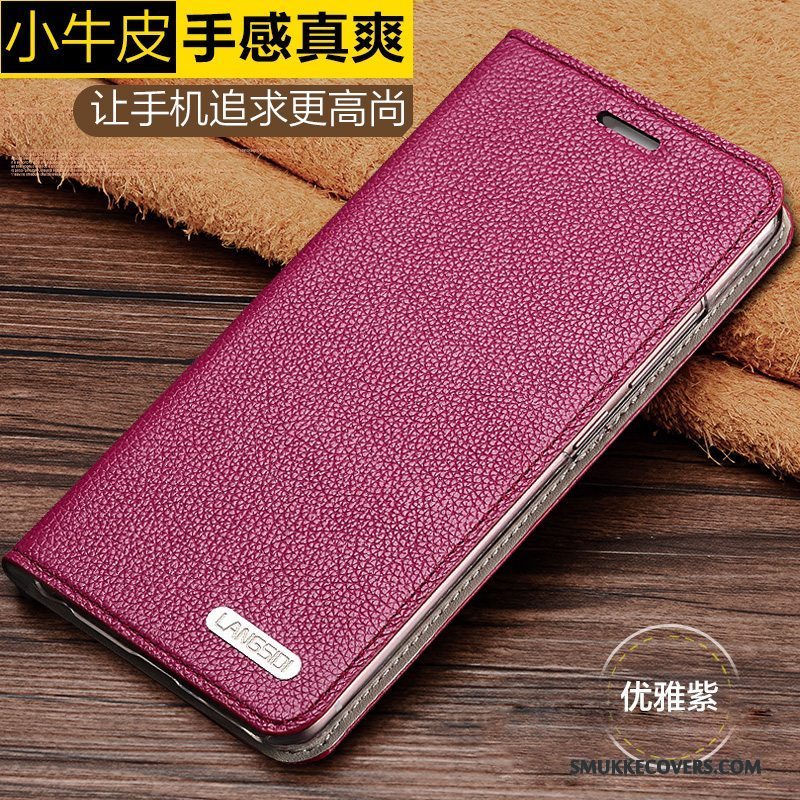 Etui Samsung Galaxy A5 2015 Folio Anti-fald Simple, Cover Samsung Galaxy A5 2015 Læder Telefonsølv