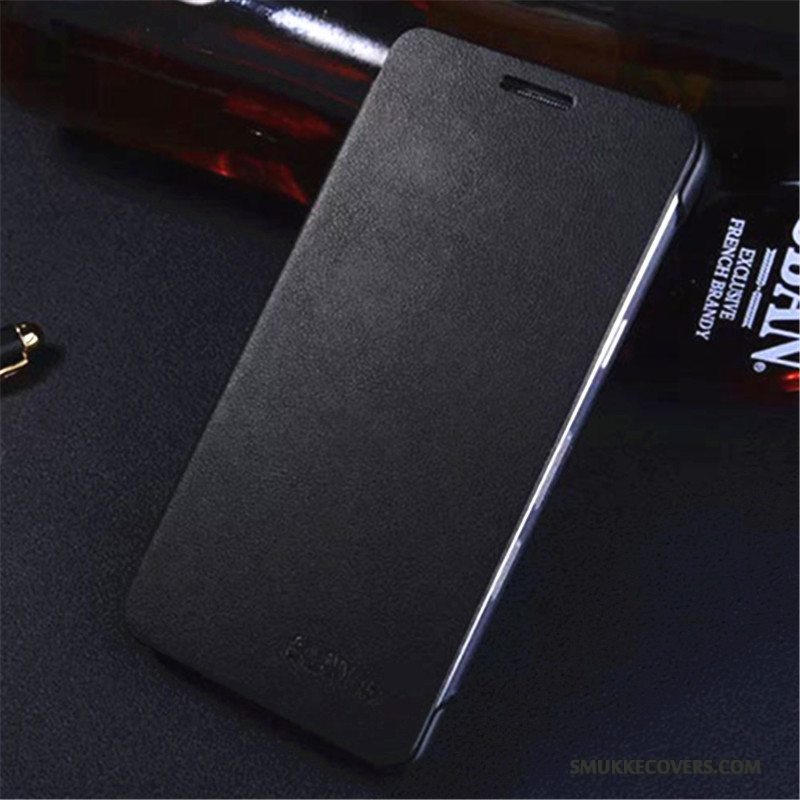 Etui Samsung Galaxy A5 2015 Folio Blå, Cover Samsung Galaxy A5 2015 Læder