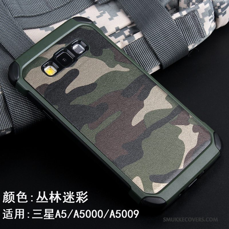 Etui Samsung Galaxy A5 2015 Kreativ Anti-fald Lyserød, Cover Samsung Galaxy A5 2015 Silikone Trend Camouflage