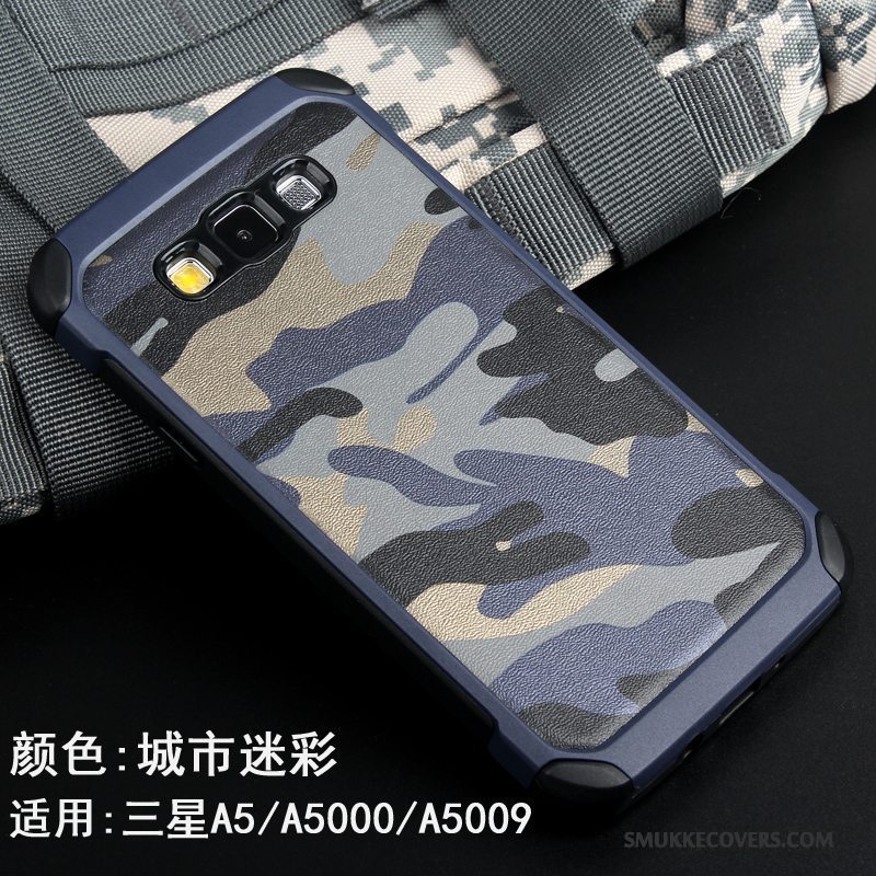 Etui Samsung Galaxy A5 2015 Kreativ Anti-fald Lyserød, Cover Samsung Galaxy A5 2015 Silikone Trend Camouflage