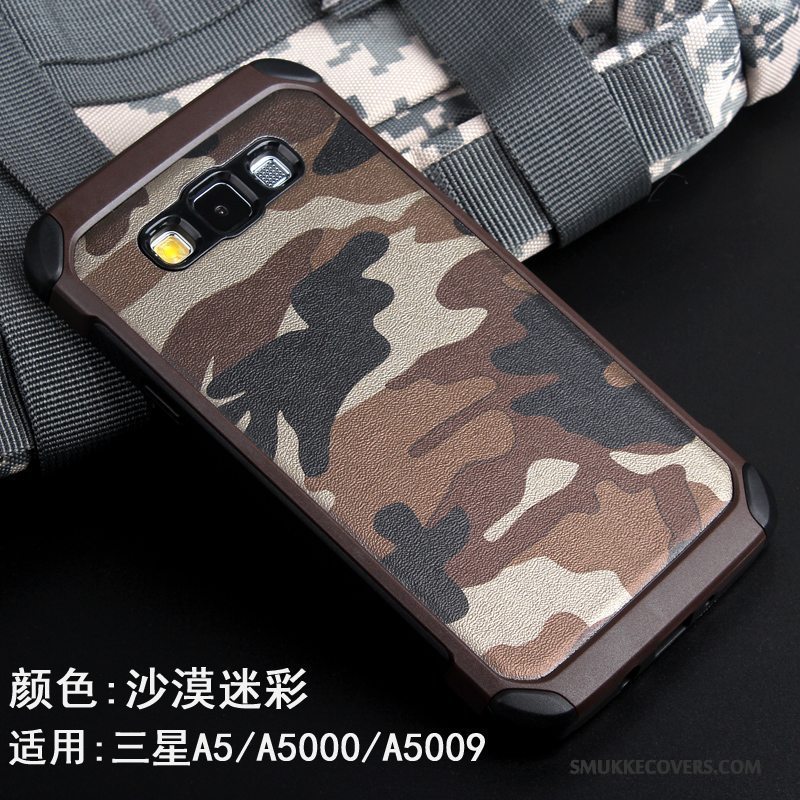 Etui Samsung Galaxy A5 2015 Kreativ Anti-fald Lyserød, Cover Samsung Galaxy A5 2015 Silikone Trend Camouflage