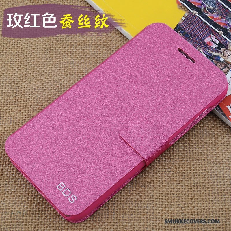 Etui Samsung Galaxy A5 2015 Læder Rød Telefon, Cover Samsung Galaxy A5 2015 Folio