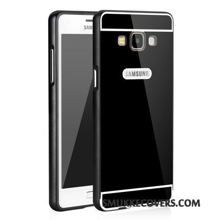 Etui Samsung Galaxy A5 2015 Metal Bagdæksel Ramme, Cover Samsung Galaxy A5 2015 Beskyttelse Lyserød Anti-fald