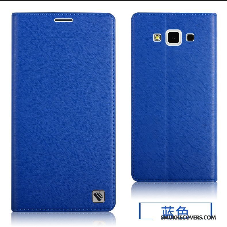 Etui Samsung Galaxy A5 2015 Silikone Lilla Telefon, Cover Samsung Galaxy A5 2015 Beskyttelse Bagdæksel Anti-fald