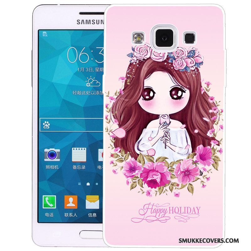 Etui Samsung Galaxy A5 2015 Silikone Telefongrøn, Cover Samsung Galaxy A5 2015 Cartoon