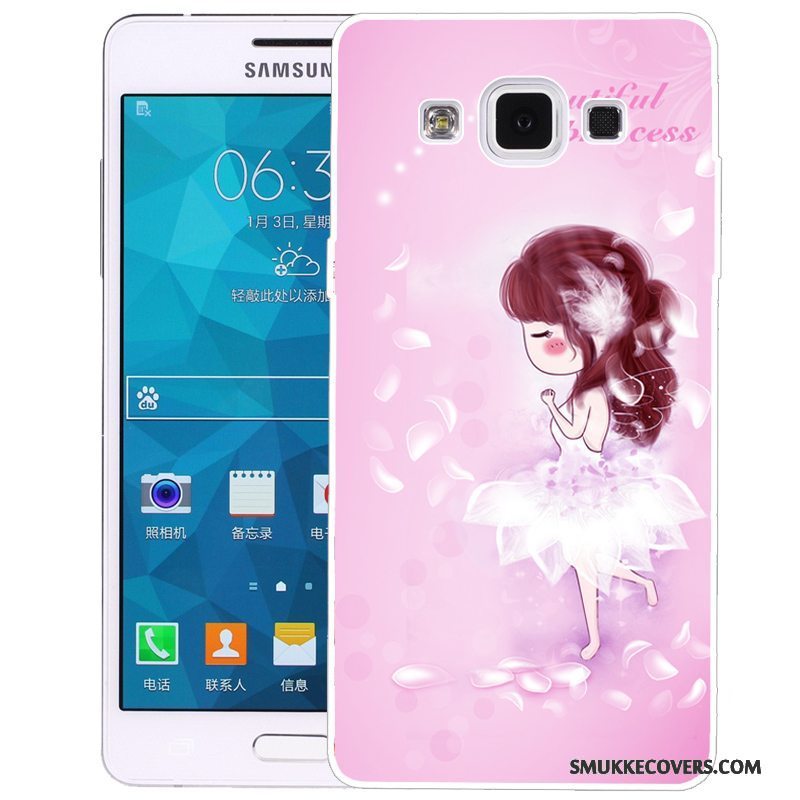 Etui Samsung Galaxy A5 2015 Silikone Telefongrøn, Cover Samsung Galaxy A5 2015 Cartoon