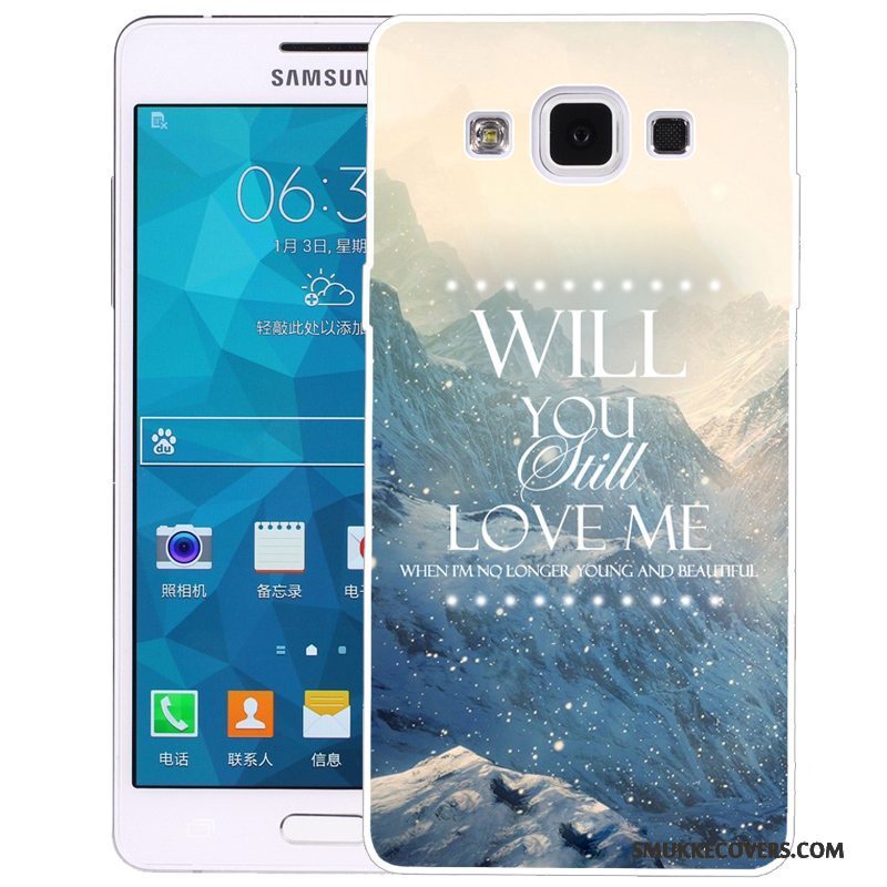 Etui Samsung Galaxy A5 2015 Silikone Telefongrøn, Cover Samsung Galaxy A5 2015 Cartoon