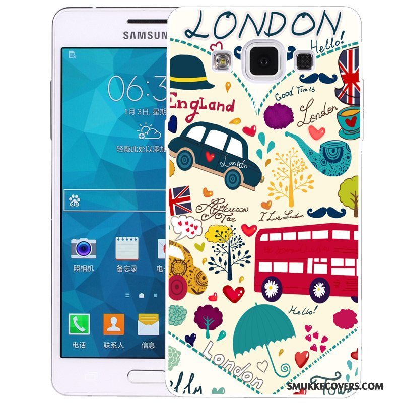 Etui Samsung Galaxy A5 2015 Silikone Telefongrøn, Cover Samsung Galaxy A5 2015 Cartoon