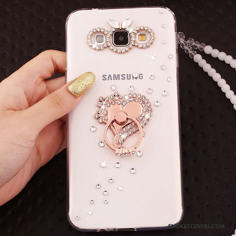 Etui Samsung Galaxy A5 2015 Strass Telefonguld, Cover Samsung Galaxy A5 2015 Blød