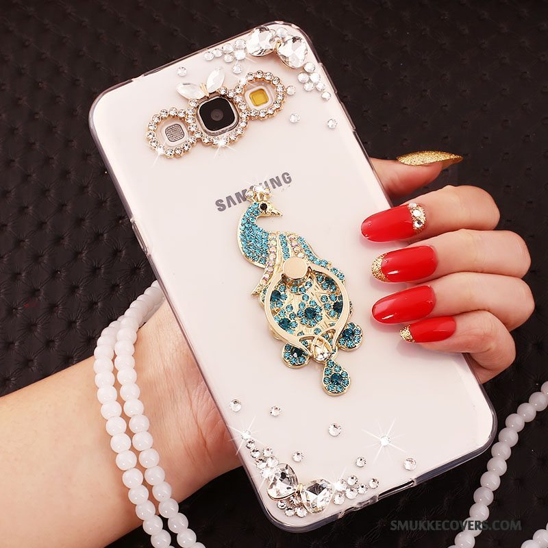 Etui Samsung Galaxy A5 2015 Strass Telefonguld, Cover Samsung Galaxy A5 2015 Blød