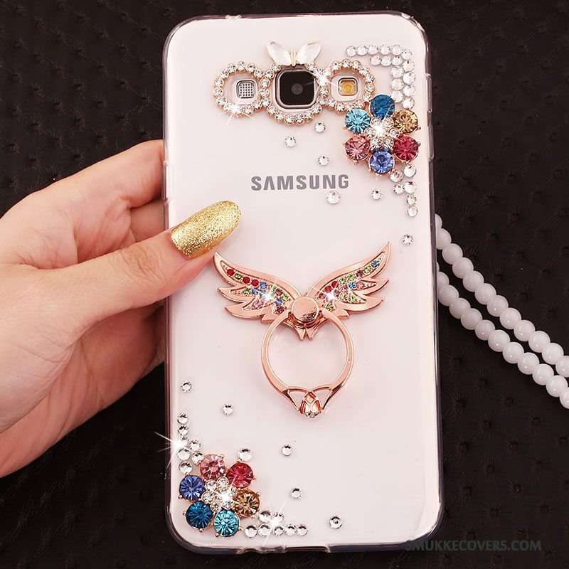 Etui Samsung Galaxy A5 2015 Strass Telefonguld, Cover Samsung Galaxy A5 2015 Blød