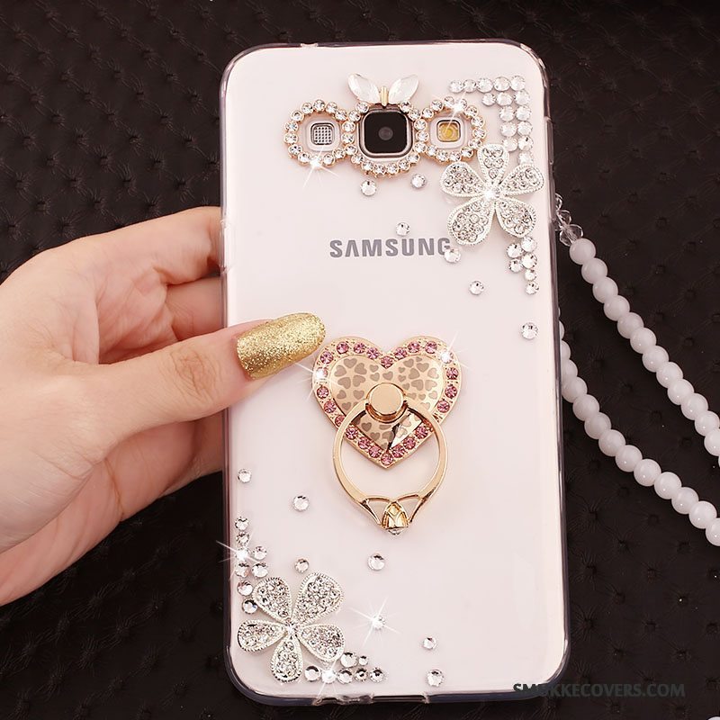 Etui Samsung Galaxy A5 2015 Strass Telefonguld, Cover Samsung Galaxy A5 2015 Blød