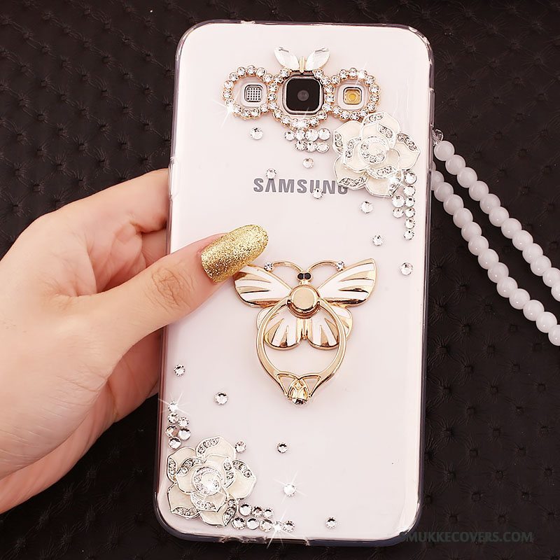 Etui Samsung Galaxy A5 2015 Strass Telefonguld, Cover Samsung Galaxy A5 2015 Blød