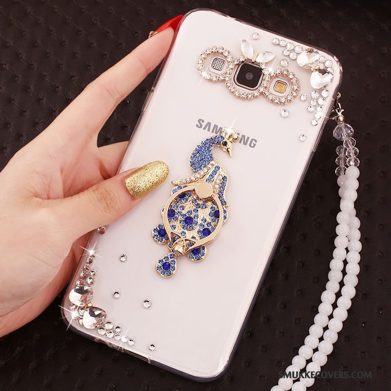 Etui Samsung Galaxy A5 2015 Strass Telefonguld, Cover Samsung Galaxy A5 2015 Blød