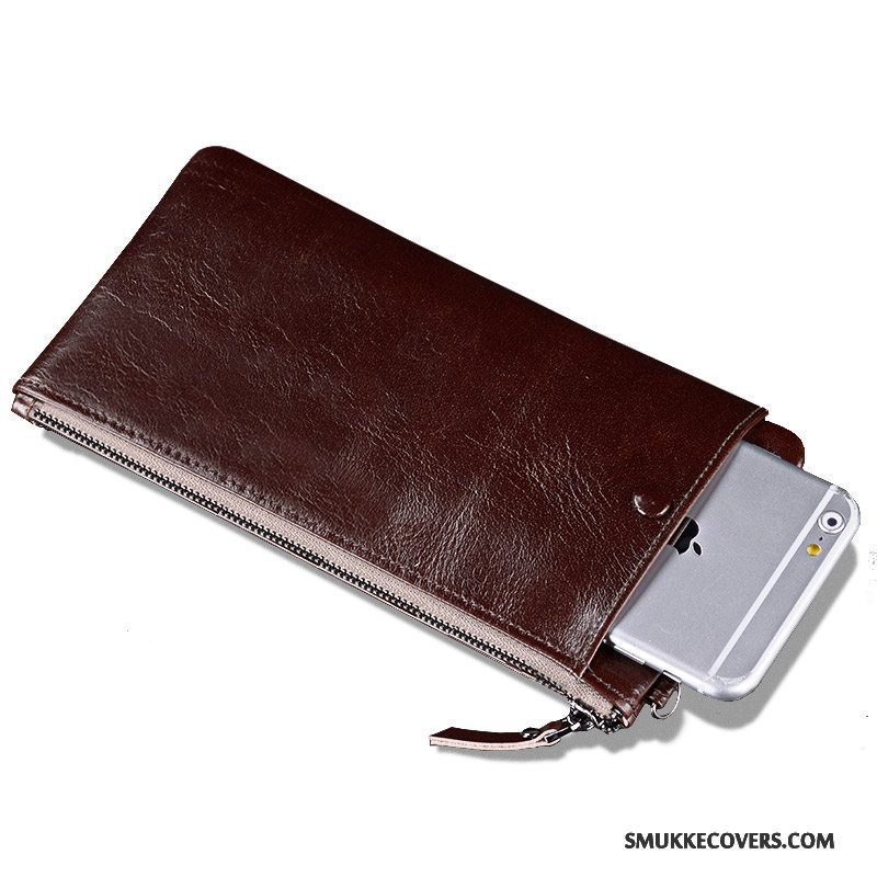 Etui Samsung Galaxy A5 2015 Tasker Blå Telefon, Cover Samsung Galaxy A5 2015 Læder Clutch Anti-fald