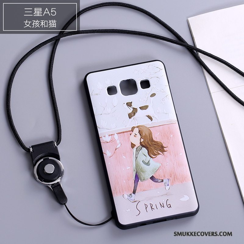 Etui Samsung Galaxy A5 2015 Tasker Telefonhvid, Cover Samsung Galaxy A5 2015 Blød Af Personlighed Smuk