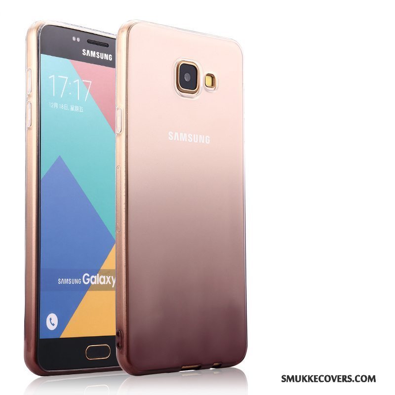 Etui Samsung Galaxy A5 2016 Beskyttelse Anti-fald Telefon, Cover Samsung Galaxy A5 2016 Blød Gennemsigtig Lyserød
