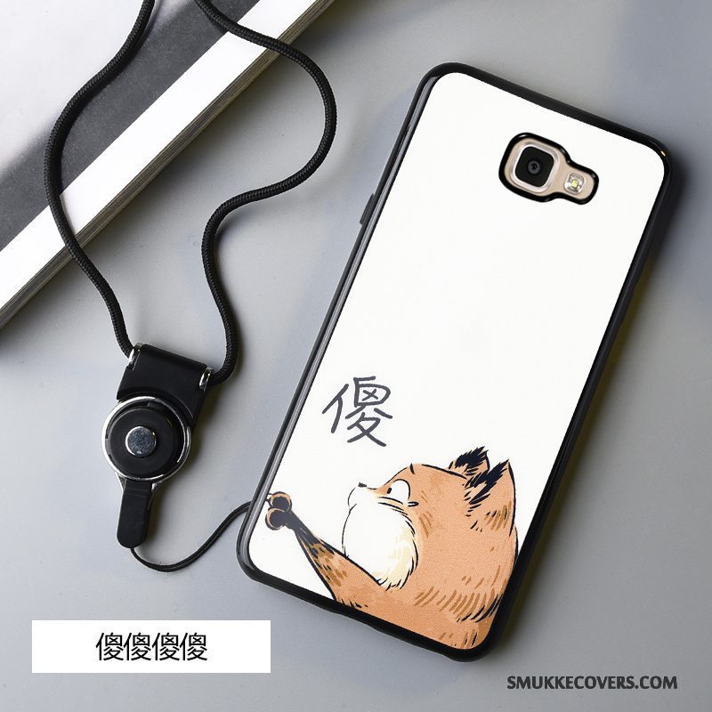 Etui Samsung Galaxy A5 2016 Beskyttelse Anti-fald Telefon, Cover Samsung Galaxy A5 2016 Cartoon Sort Hængende Ornamenter