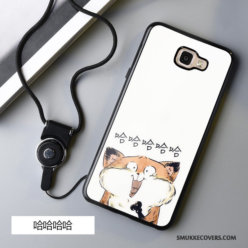 Etui Samsung Galaxy A5 2016 Beskyttelse Anti-fald Telefon, Cover Samsung Galaxy A5 2016 Cartoon Sort Hængende Ornamenter