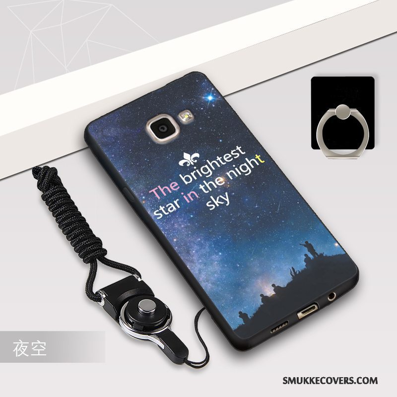 Etui Samsung Galaxy A5 2016 Blød Rød Telefon, Cover Samsung Galaxy A5 2016 Silikone Nubuck Anti-fald