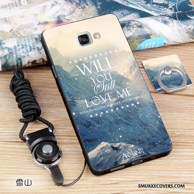 Etui Samsung Galaxy A5 2016 Blød Sort Lyse, Cover Samsung Galaxy A5 2016 Silikone Telefonlilla