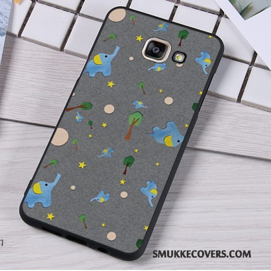 Etui Samsung Galaxy A5 2016 Silikone Hængende Ornamenter Blå, Cover Samsung Galaxy A5 2016 Blød Anti-fald Telefon