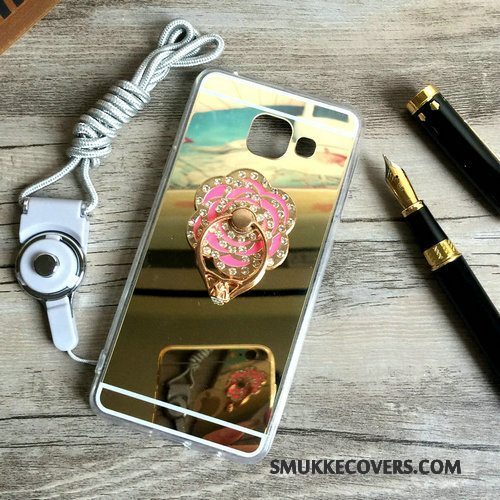 Etui Samsung Galaxy A5 2016 Silikone Ring Hængende Ornamenter, Cover Samsung Galaxy A5 2016 Support Guld Trend