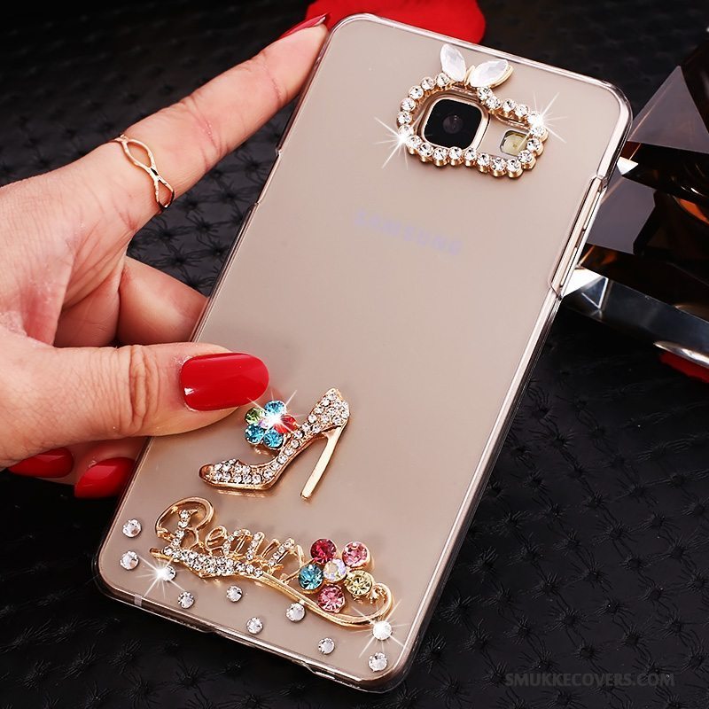 Etui Samsung Galaxy A5 2016 Strass Lyserød Telefon, Cover Samsung Galaxy A5 2016 Beskyttelse Gennemsigtig