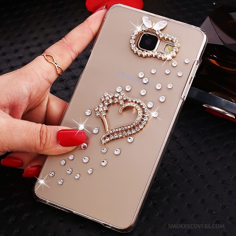 Etui Samsung Galaxy A5 2016 Strass Lyserød Telefon, Cover Samsung Galaxy A5 2016 Beskyttelse Gennemsigtig