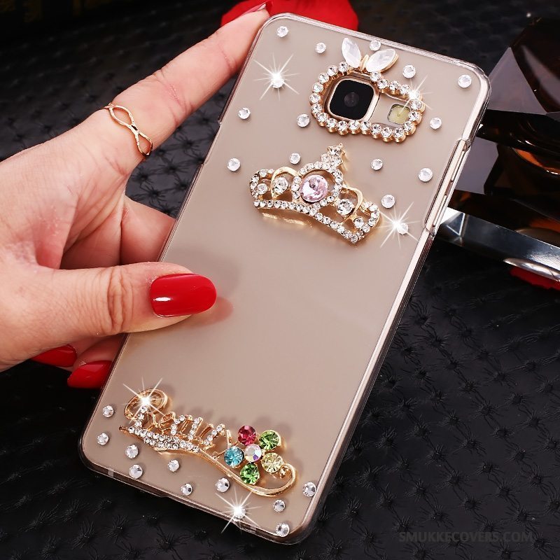 Etui Samsung Galaxy A5 2016 Strass Lyserød Telefon, Cover Samsung Galaxy A5 2016 Beskyttelse Gennemsigtig